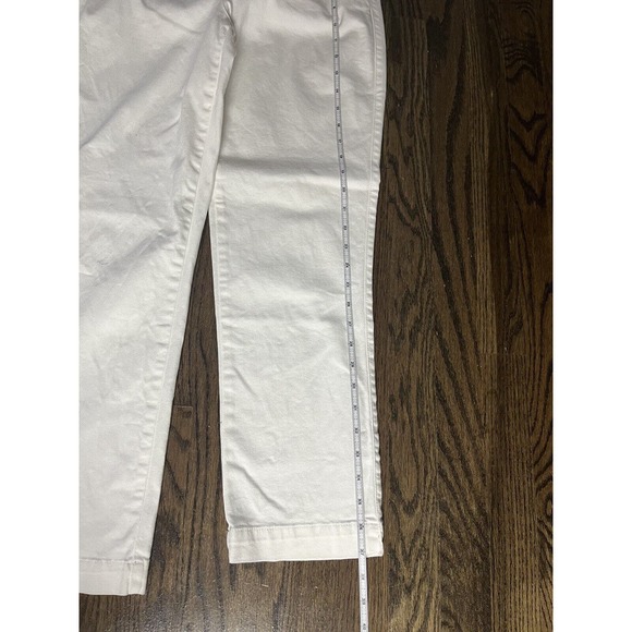 Caslon Stretch Cotton Chino Pants Pockets Straight Comfy White Size 8 - Picture 7 of 9